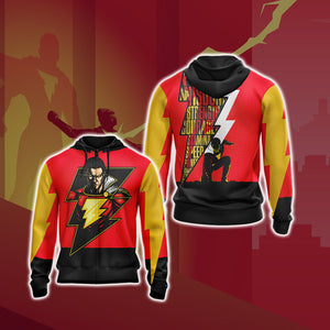 Shazam 2019 New Unisex 3D T-shirt Zip Hoodie XS 