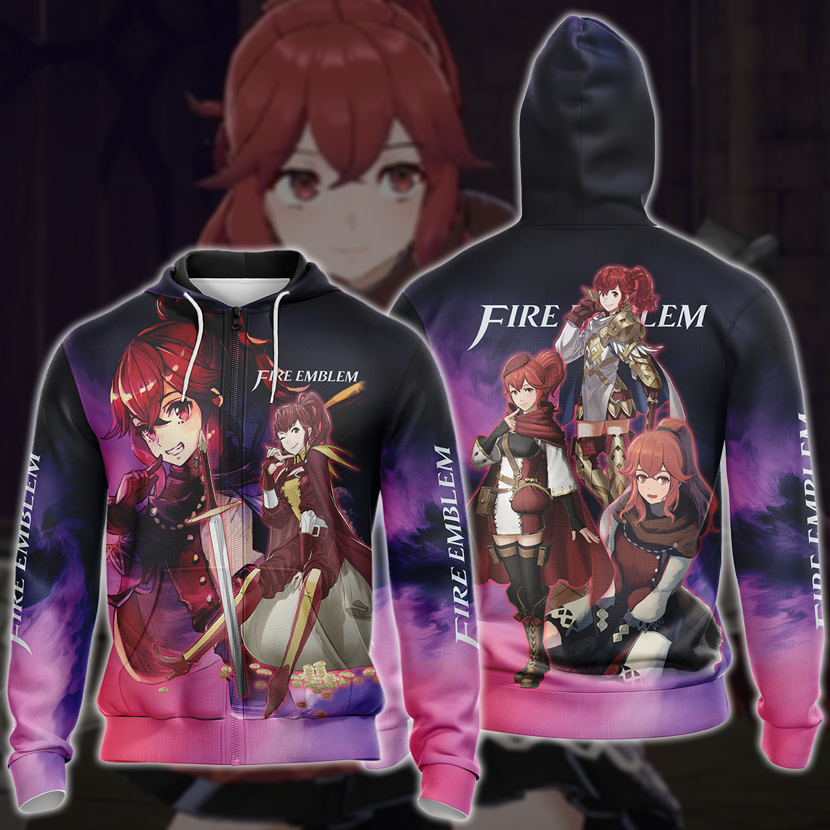 Fire Emblem - Anna Video Game 3D All Over Printed T-shirt Tank Top Zip Hoodie Pullover Hoodie Hawaiian Shirt Beach Shorts Jogger Zip Hoodie S 