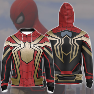 Spider-Man 2 Peter Parker Hybrid Suit (Spider-Man: No Way Home) Cosplay Video Game All Over Printed T-shirt Tank Top Zip Hoodie Pullover Hoodie Hawaiian Shirt Beach Shorts Joggers Zip Hoodie S 