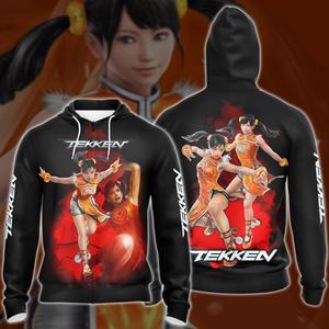 Tekken Ling Xiaoyu Video Game 3D All Over Print T-shirt Tank Top Zip Hoodie Pullover Hoodie Hawaiian Shirt Beach Shorts Jogger Zip Hoodie S 