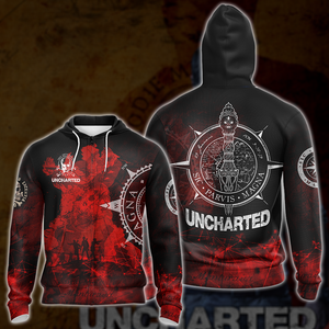 Uncharted All Over Print T-shirt Tank Top Zip Hoodie Pullover Hoodie Hawaiian Shirt Zip Hoodie S 
