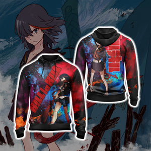 Kill La Kill - Matoi Ryuuko Unisex 3D T-shirt Zip Hoodie XS 