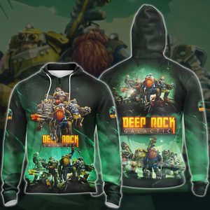 Deep Rock Galactic Video Game 3D All Over Printed T-shirt Tank Top Zip Hoodie Pullover Hoodie Hawaiian Shirt Beach Shorts Jogger Zip Hoodie S 