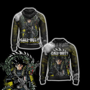 Call of Duty Game - Goku Unisex 3D T-shirt Zip Hoodie XS 