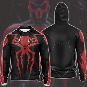 Spider-Man 2099 Black Suit Cosplay Video Game All Over Printed T-shirt Tank Top Zip Hoodie Pullover Hoodie Hawaiian Shirt Beach Shorts Joggers