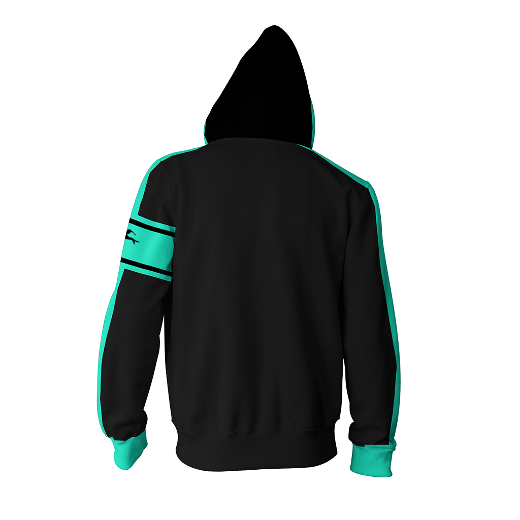 Hatsune Miku Cosplay Love Is War Zip Up Hoodie Jacket   
