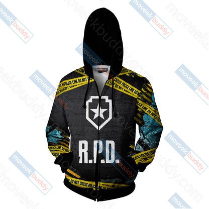 Resident Evil - R.P.D Unisex 3D T-shirt   