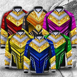 Power Ranger ZEO Cosplay Baseball Jacket   