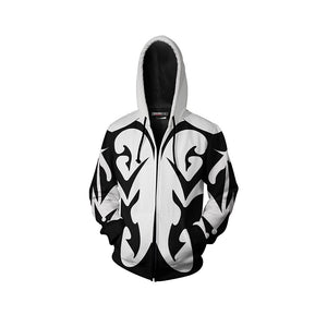 Kingdom Hearts Xemnas Cosplay Zip Up Hoodie Jacket   