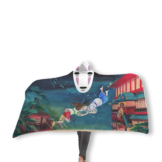 Spirited Away Hooded Blanket Adult 80"x60"  