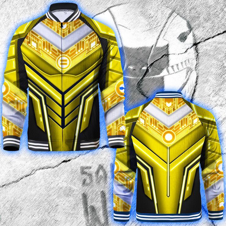 Power Ranger ZEO Cosplay Baseball Jacket S Gold Ranger 