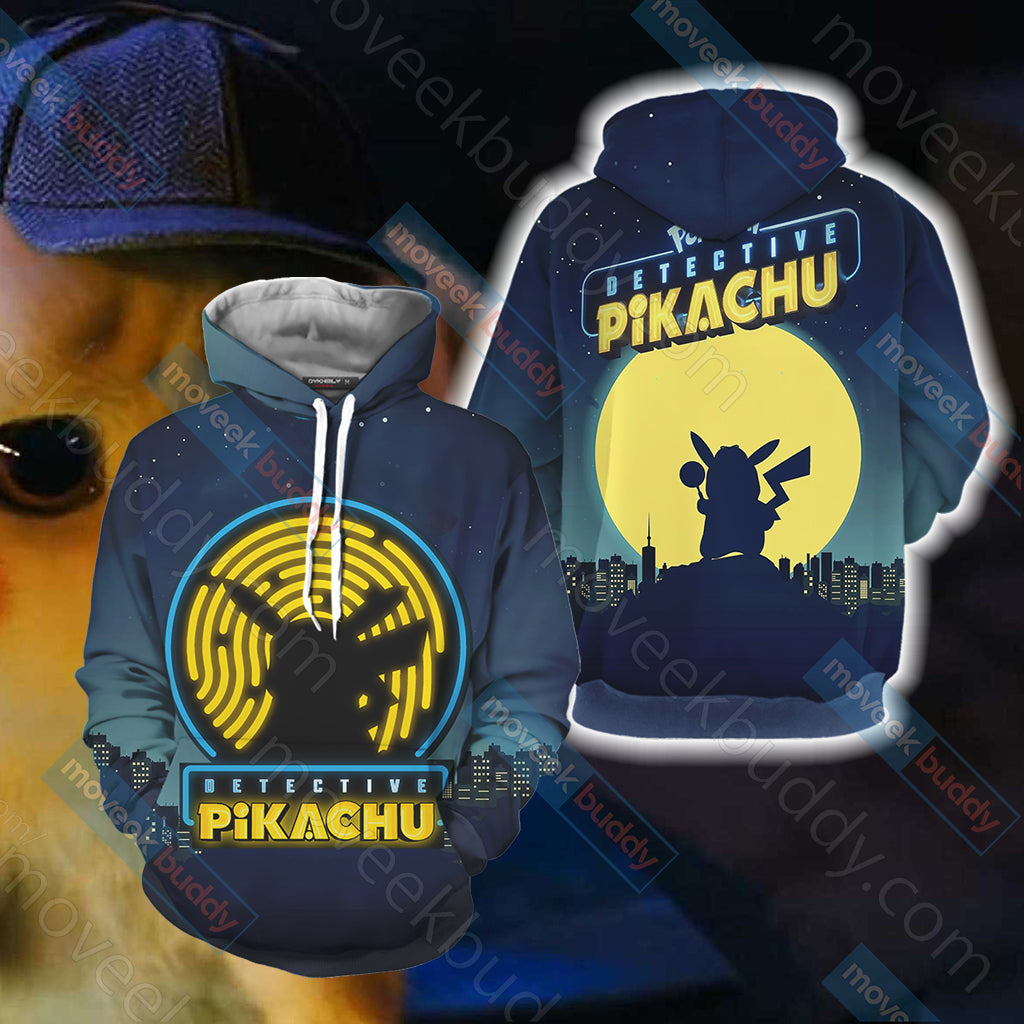 Pokemon Detective Pikachu Unisex 3D T-shirt Hoodie S 
