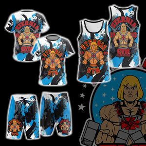 He Man Eternia Gym Beach Shorts   