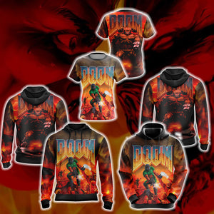 Doom Video Game T-shirt Hoodie   