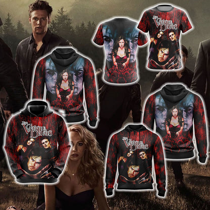 The Vampire Diaries Unisex 3D T-shirt   