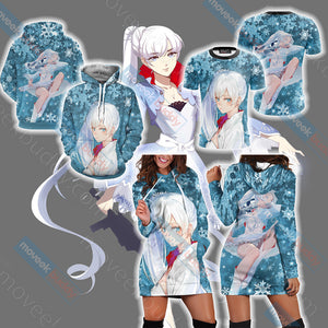 RWBY Weiss Schnee 3D Hoodie Dress   