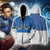Street Fighter Chun-Li Cosplay Zip Up Hoodie Jacket XS  
