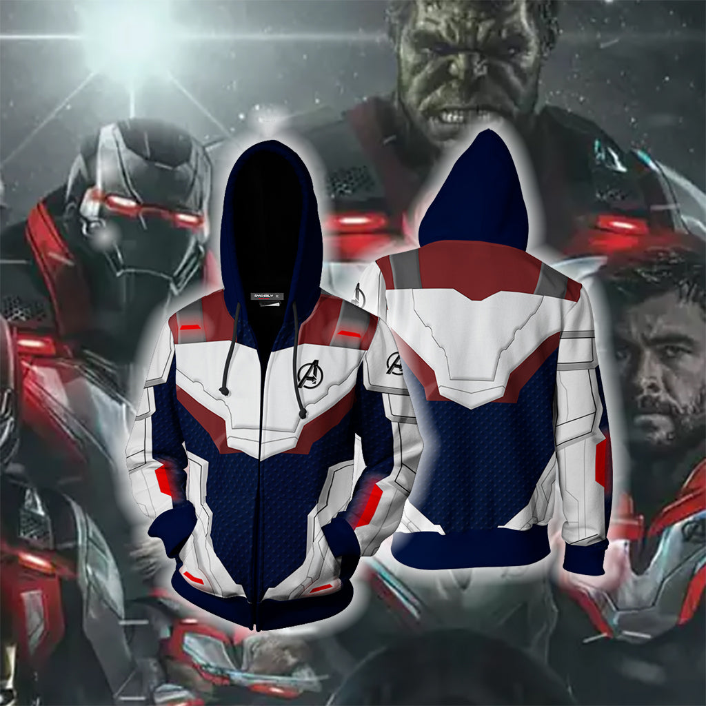 Avengers Endgame Cosplay Zip Up Hoodie Jacket MoveekBuddyShop