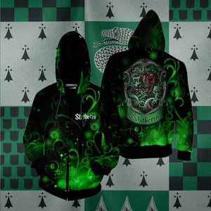 The Cunning Slytherin Harry Potter New Collection Unisex 3D T-shirt Zip Hoodie S 