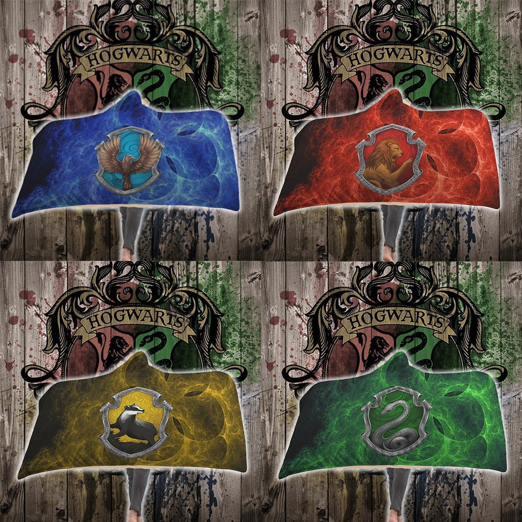 Wise Like A Ravenclaw Harry Potter 3D Hooded Blanket   