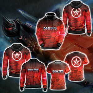 Mass Effect - Renegade Unisex 3D T-shirt   