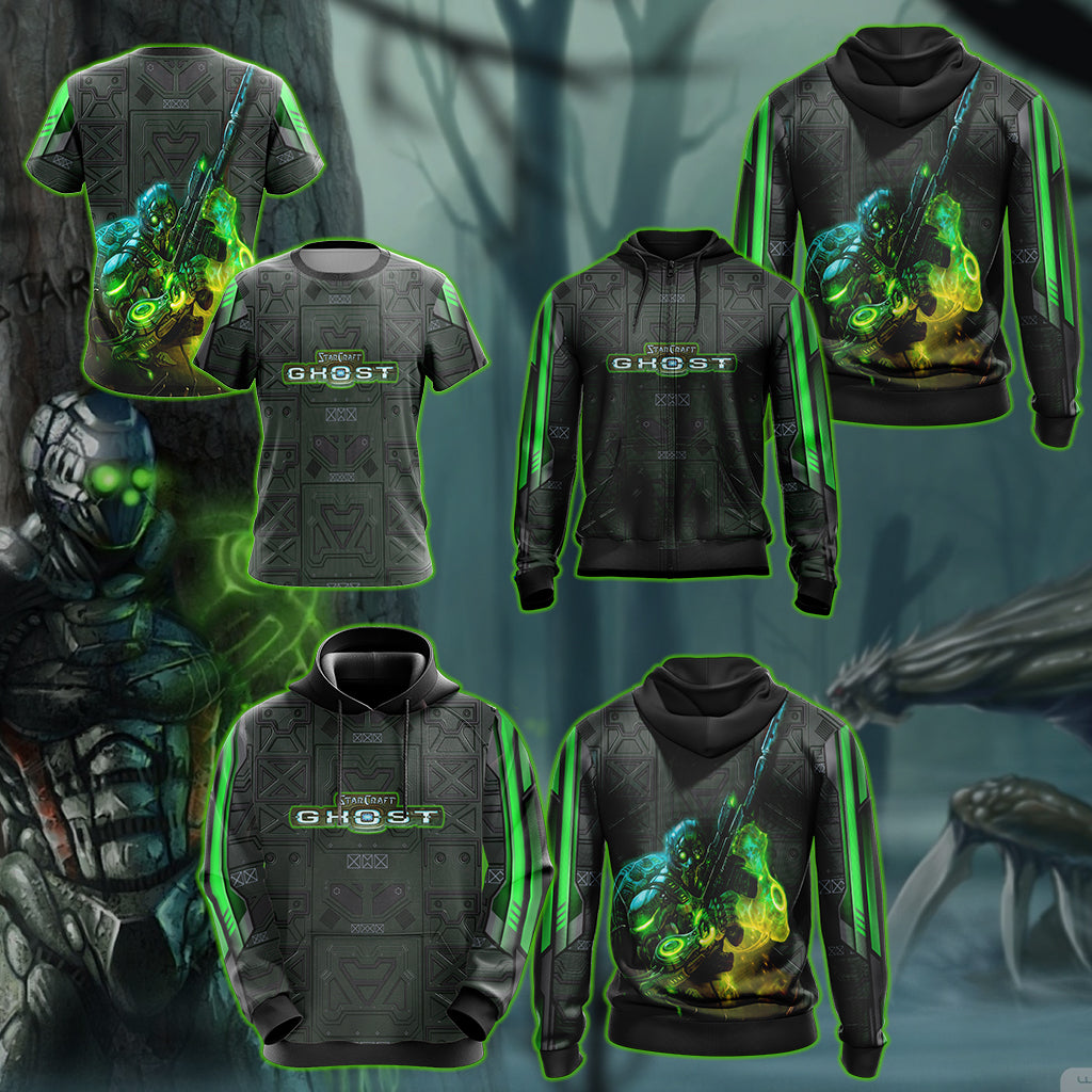 StarCraft - Ghost Unisex 3D T-shirt   