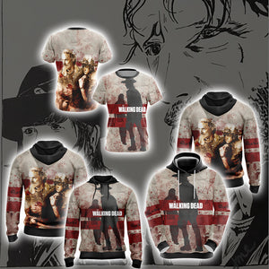 The Walking Dead Rick And Carl Grimes New Unisex 3D T-shirt   
