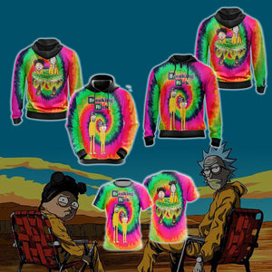 Breaking Bad x Rick and Morty Unisex 3D T-shirt   