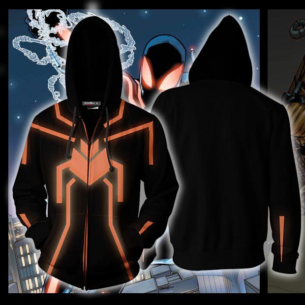 The Amazing Spider-Man The Stealth Version Cosplay Zip Up Hoodie Jacket XS  