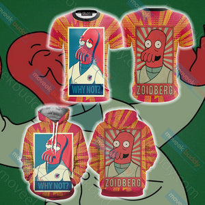 Futurama why not Zoidberg Unisex 3D T-shirt   