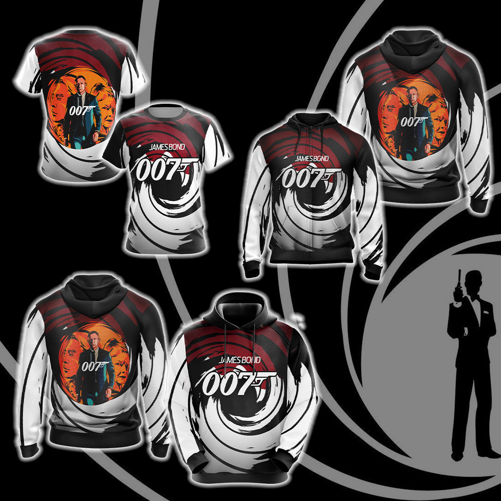 James Bond 007 Unisex 3D T-shirt   