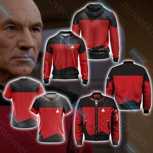 Captain Picard Unisex 3D T-shirt   