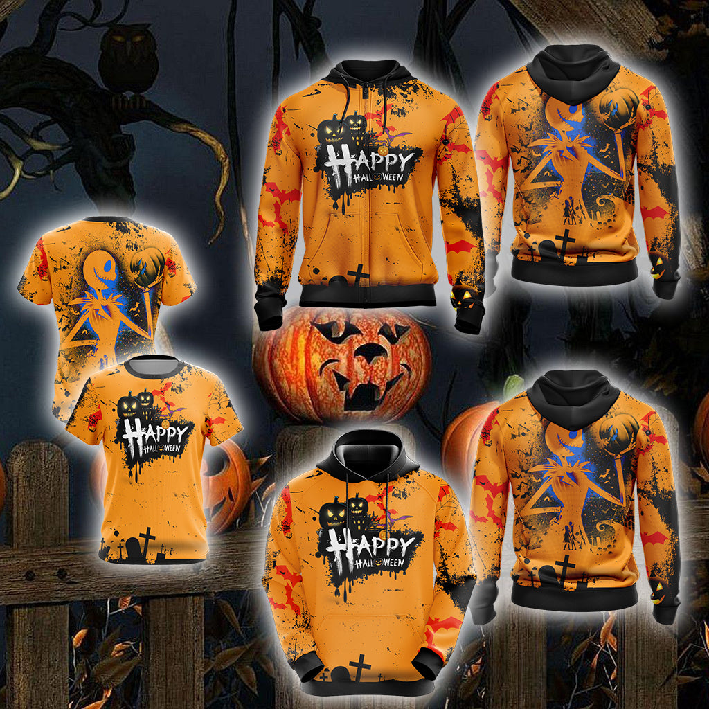 Happy Halloween Unisex 3D T-shirt   