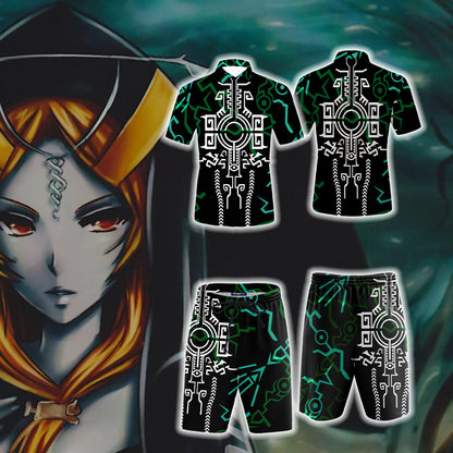 The Legend of Zelda Midna Hawaiian Shirt Beach Shorts   