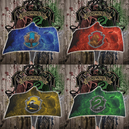 Loyal Like A Hufflepuff Harry Potter 3D Hooded Blanket   