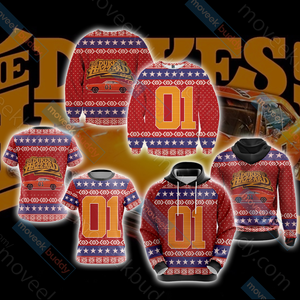 The Dukes Of Hazzard General Lee 3D Sweater   