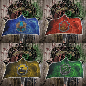 Cunning Like A Slytherin Harry Potter 3D Hooded Blanket   