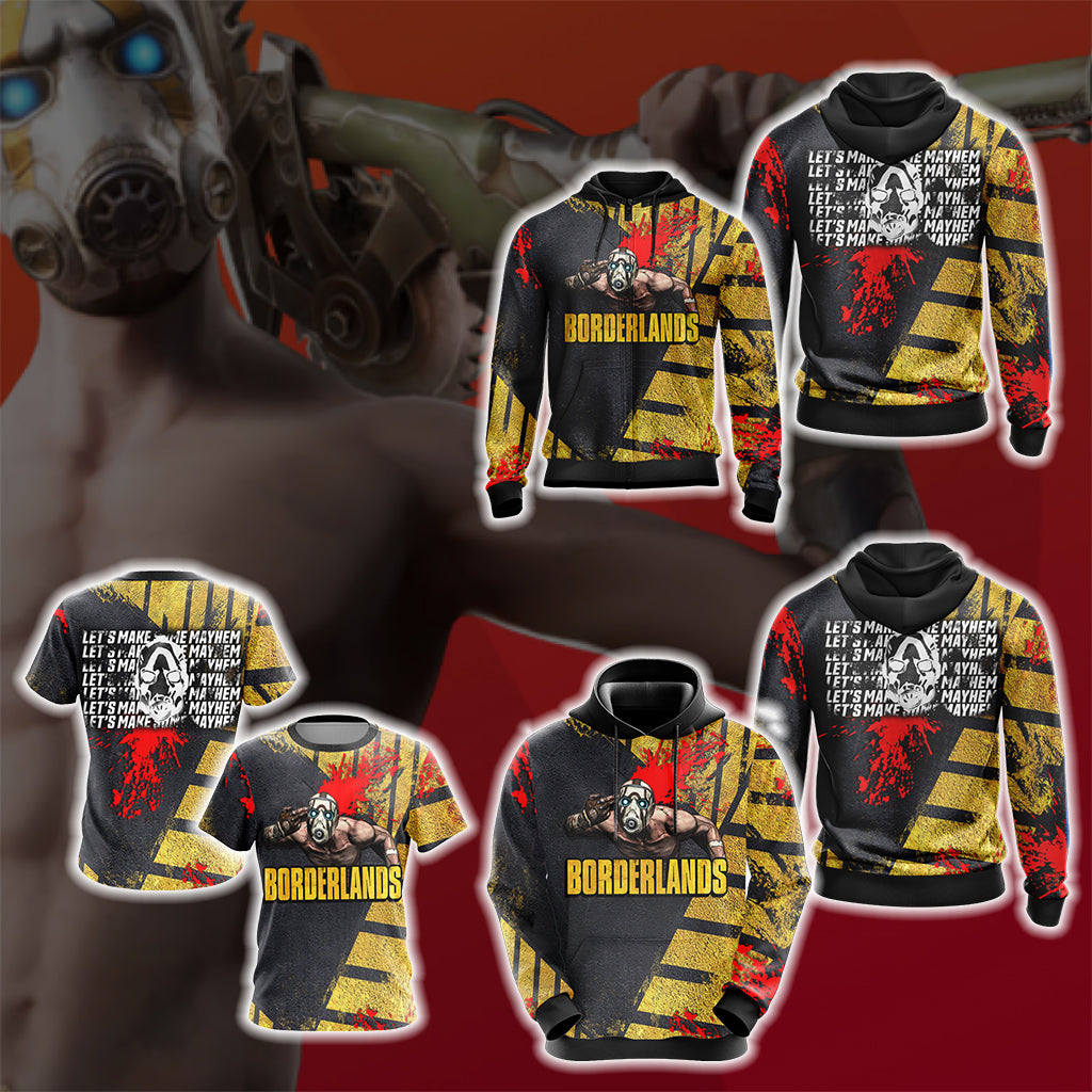 Borderlands - Let's Make Some May Hem Unisex 3D T-shirt   