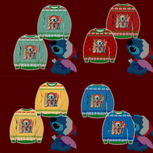 Stitch Ugly Christmas 3D Sweater   