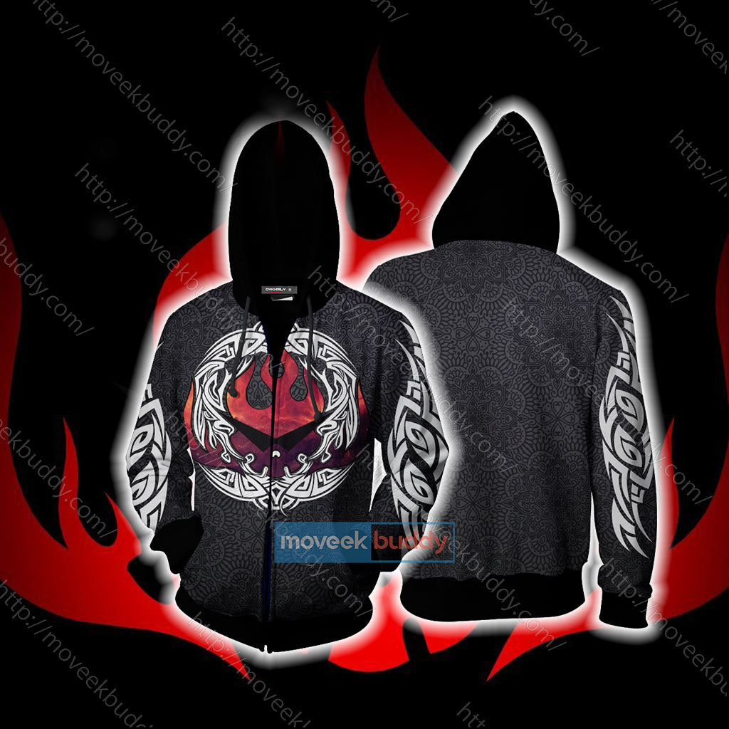 Tengen Toppa Gurren Lagann Logo Zip Up Hoodie Jacket XS  