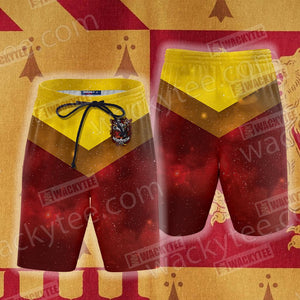 Gryffindor Edition Harry Potter New Unisex 3D T-shirt Beach Shorts S 