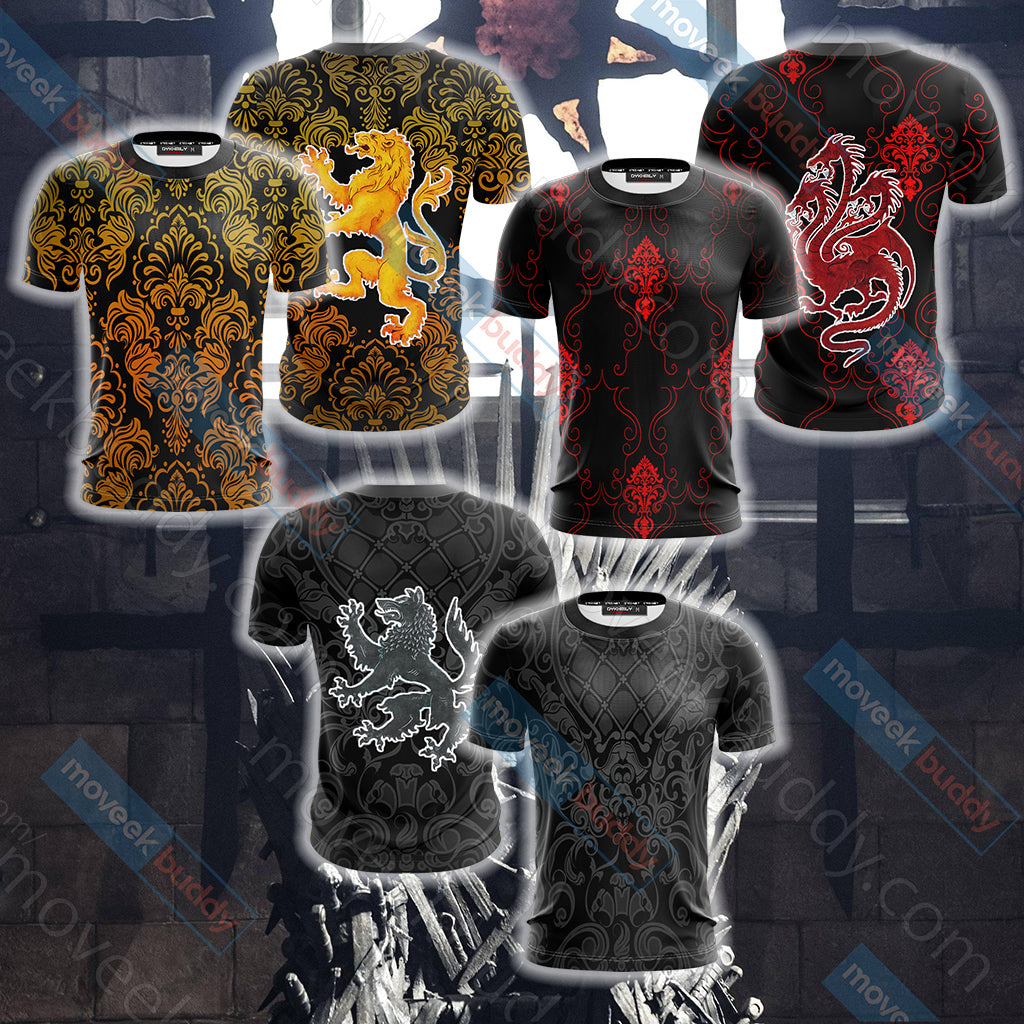 House Targaryen Dragon Game Of Thrones Unisex 3D T-shirt   