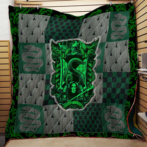 The Slytherin Snake Harry Potter 3D Quilt Blanket   