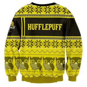 Hufflepuff Harry Potter Ugly Christmas 3D Sweater   