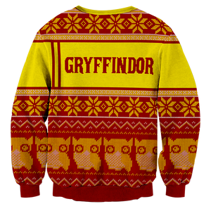 Gryffindor Harry Potter Ugly Christmas 3D Sweater   