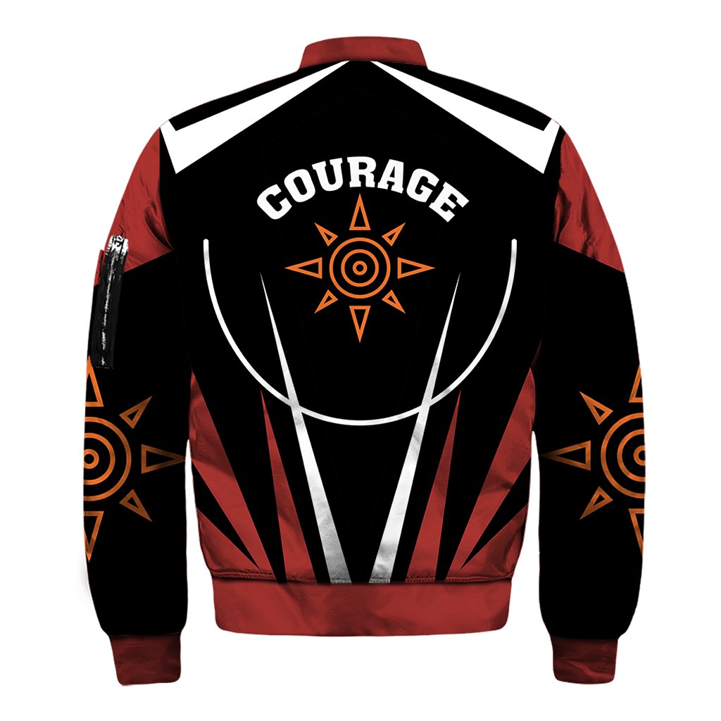 Digimon The Crest Of Courage New Look Unisex Bomber Jacket   