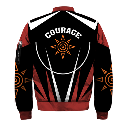Digimon The Crest Of Courage New Look Unisex Bomber Jacket   