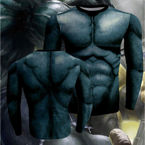 The Incredible Hulk Cosplay Long Sleeve Compression T-shirt US/EU XXS  