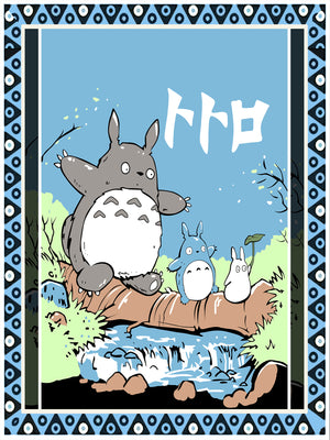 Totoro 3D Throw Blanket   