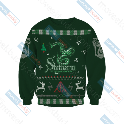 Harry Potter - Cunning Like A Slytherin Winter Style Unisex 3D T-shirt   